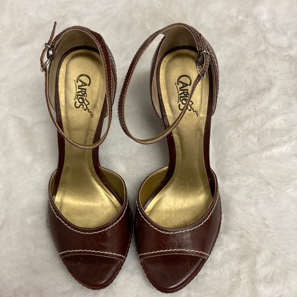 Carlos Santana Shoes - Carlos by Carlos Santana Wedge Sandals Size 7.5